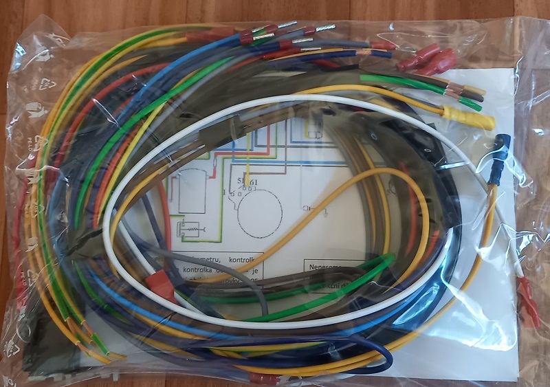 kabeláž JAWA 250/559 a 592 Panelka pro dynamo