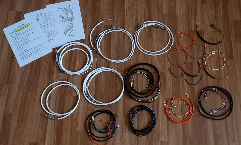 kabeláž TZ-4K-14 verze pro DYNAMO a ALTERNÁTOR u řemene