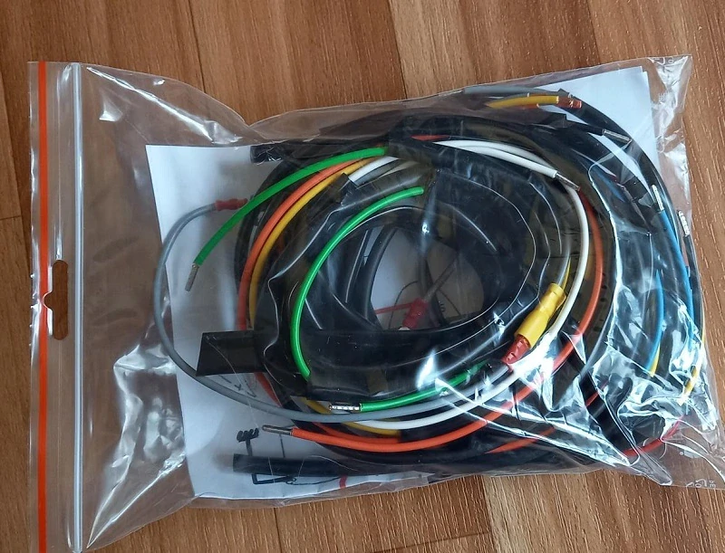 kabeláž JAWA Pérák - verze pro VAPE a brzdový spínač
