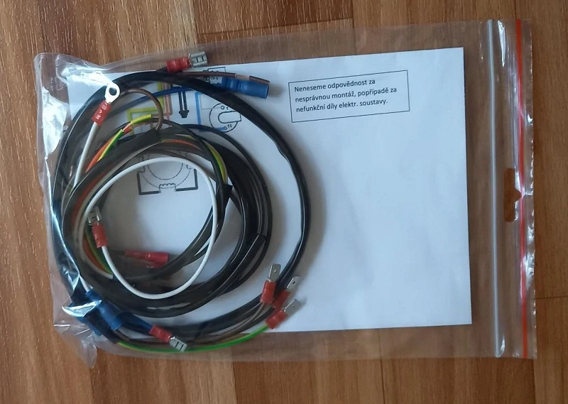 kabeláž Babetta 207, 228 a 206 Standard