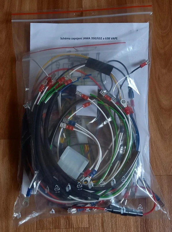 kompletní kabeláž pro VAPE JAWA 350/638 a 632
