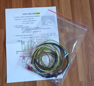 kabeláž JAWA 550 a 555 pro VAPE