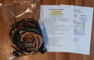 kabeláž ČZ 175/477 a 125/476 Harlejka dynamo