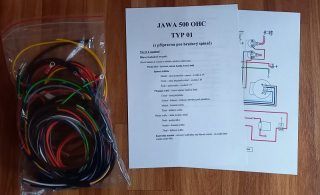 kabeláž JAWA 500 OHC 01 pro dynamo