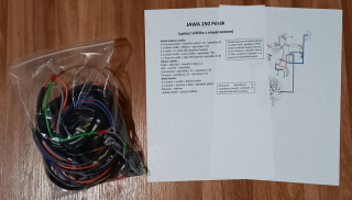 kabeláž JAWA 250 Pérák pro dynamo
